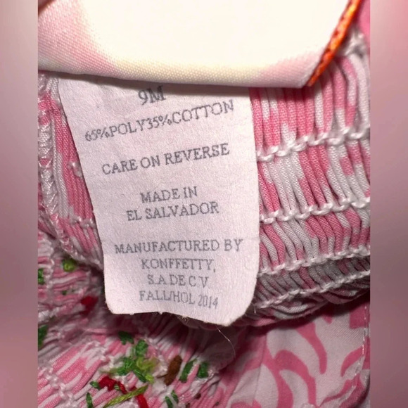 Southern Sunshine Christmas Tree Smocked Romper. Size 9m - Picture 7 of 9